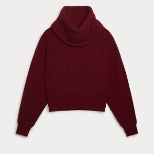 NAKED Cashmere Alayah Cashmere Turtleneck Sweater in Merlot Women’s size L